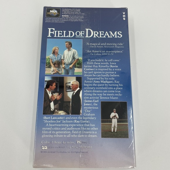 Field Of Dreams McDonald's Promo Version Vintage VHS Factory Sealed 1989/1992 - Picture 2 of 6